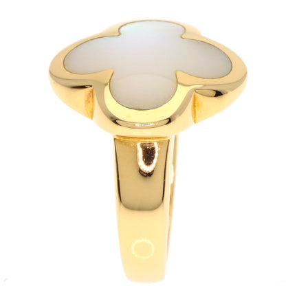 Van Cleef & Arpels Pure Alhambra Shell Ring K18 Yellow Gold Ladies [Used]