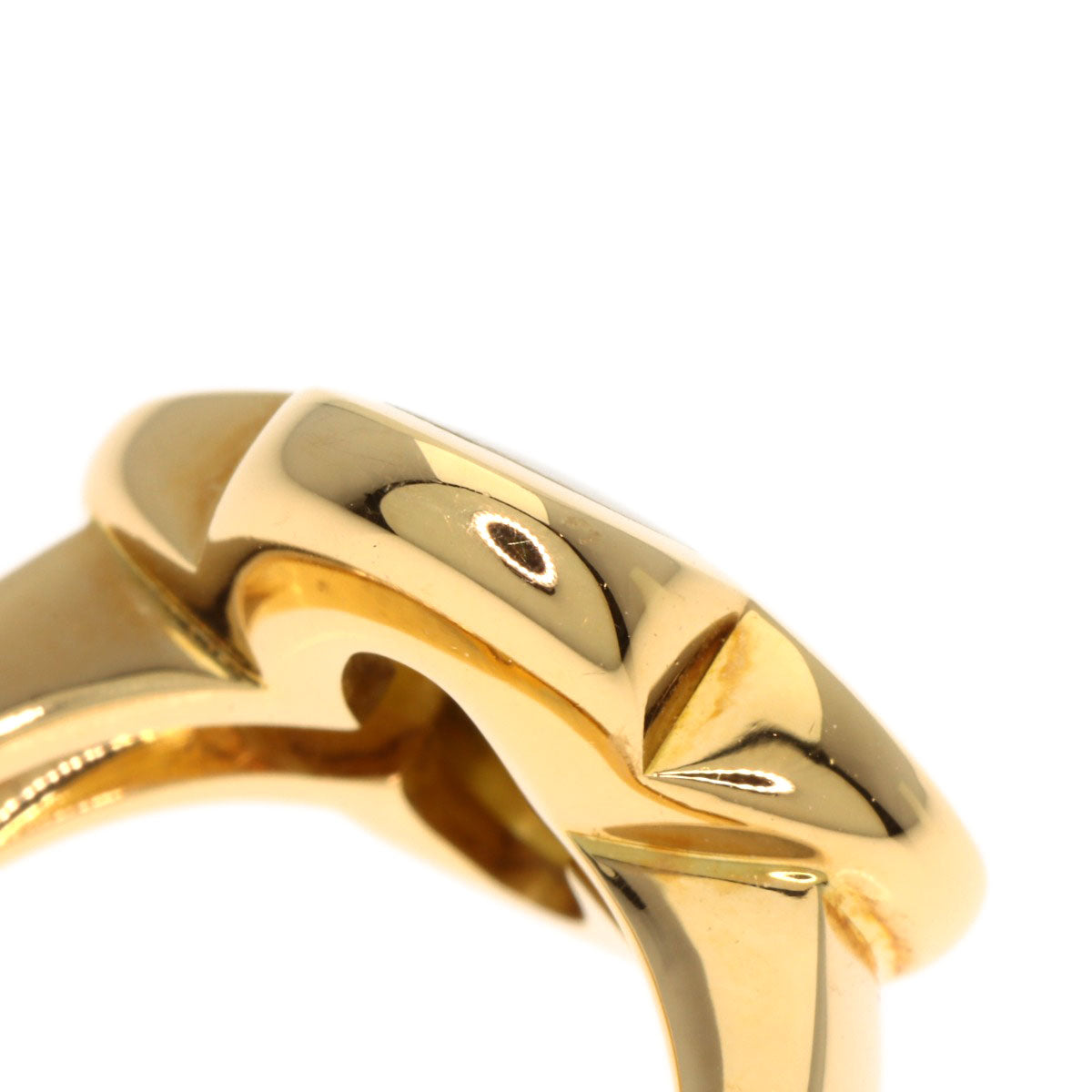 Van Cleef & Arpels Pure Alhambra Shell Ring K18 Yellow Gold Ladies [Used]