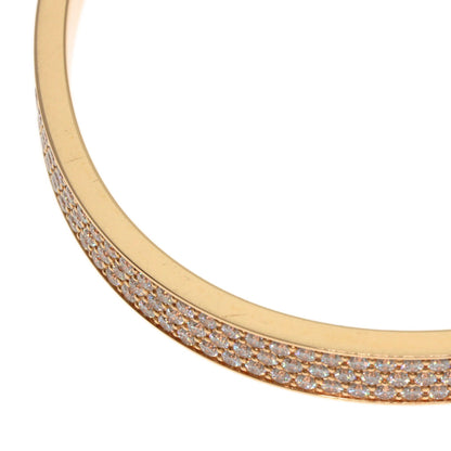 HERMES Kelly Clochette Pave Diamond Bracelet K18 Pink Gold Ladies [Used]