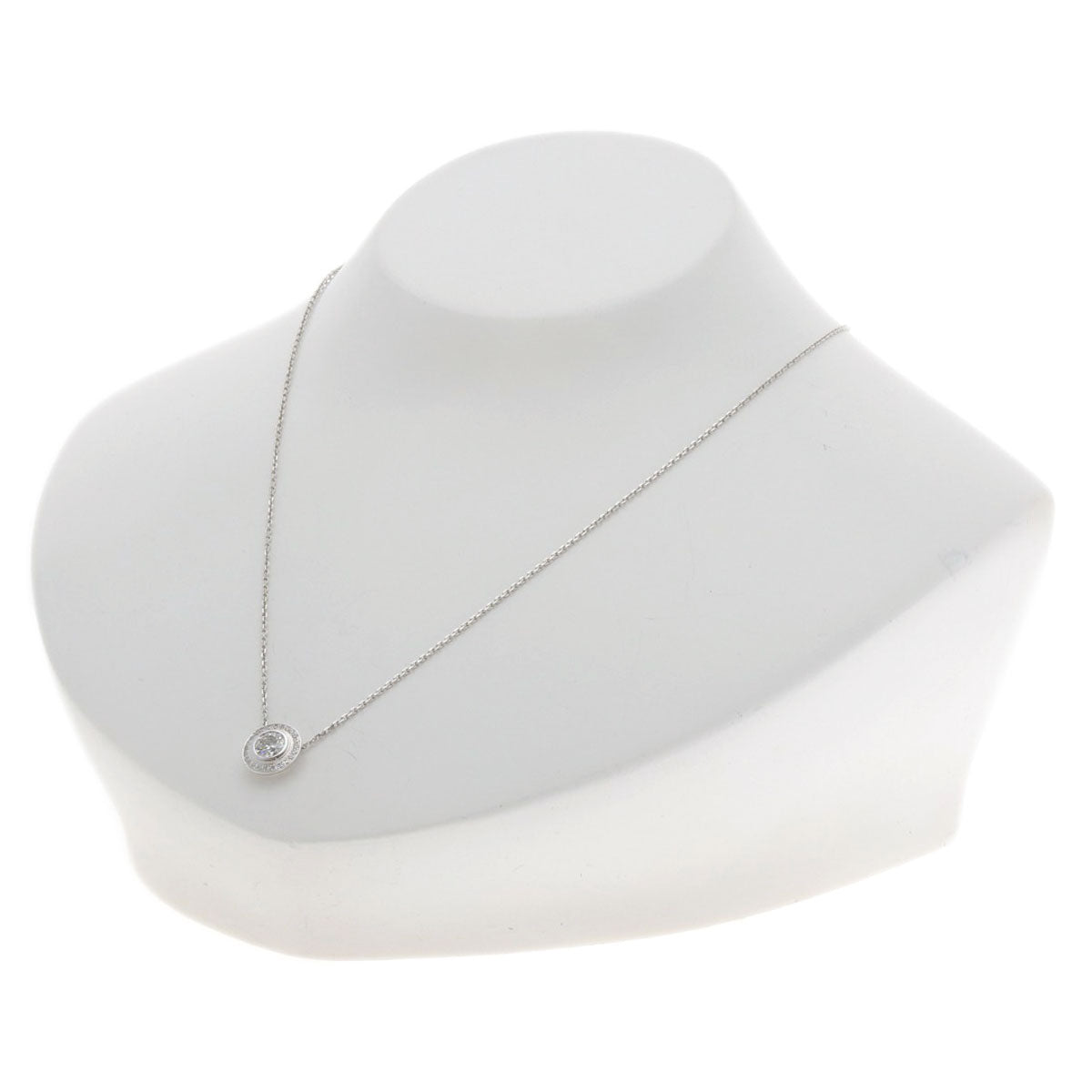 CARTIER Amour G-VS1-EX Diamond Necklace K18 White Gold Ladies [Used]