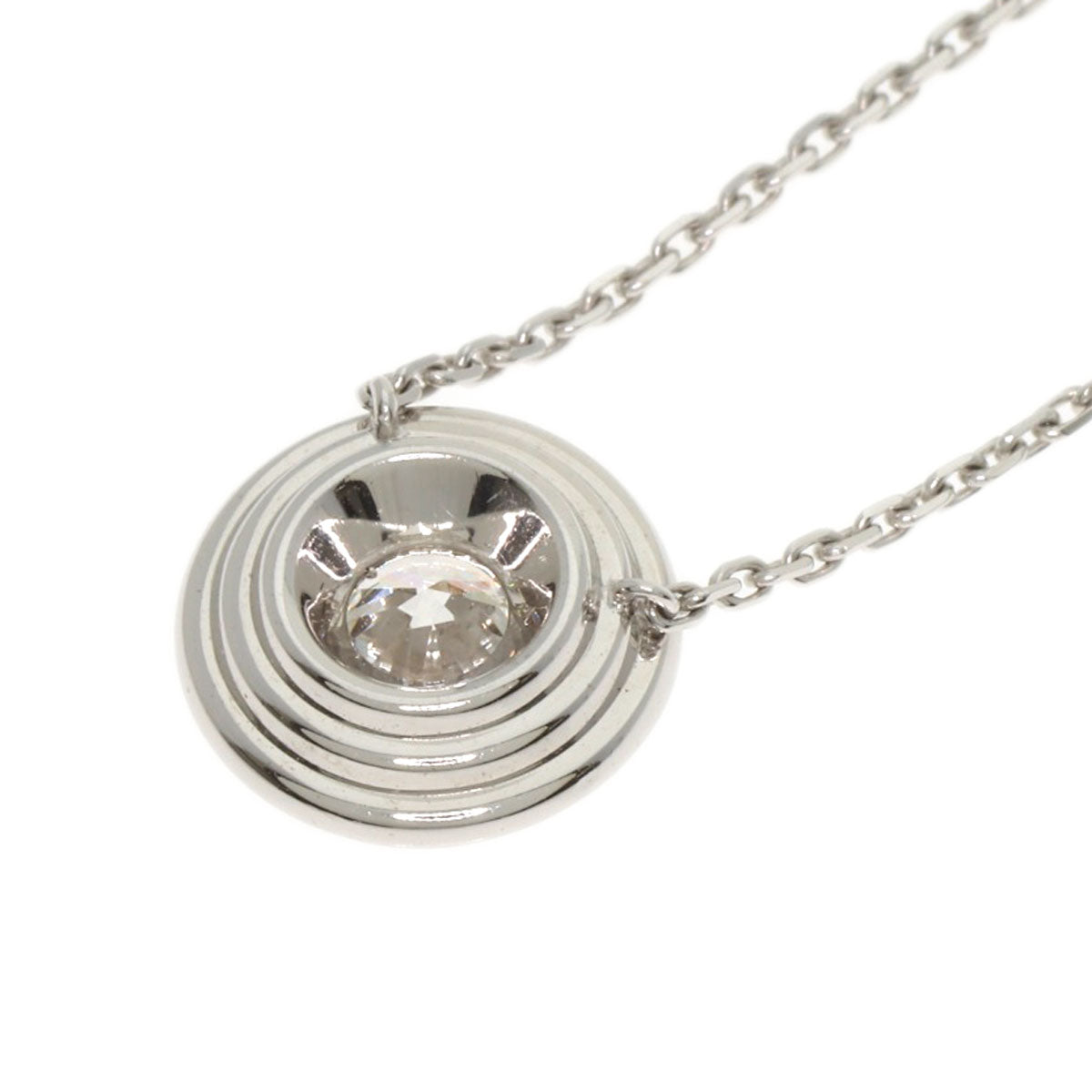 CARTIER Amour G-VS1-EX Diamond Necklace K18 White Gold Ladies [Used]