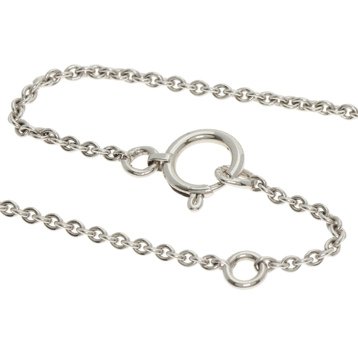 HERMES Birkin Diamond Amulet Necklace K18 White Gold Ladies [Used]