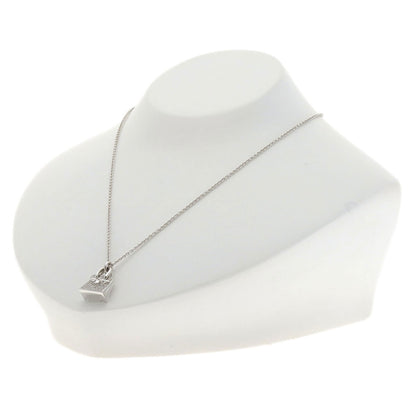 HERMES Birkin Diamond Amulet Necklace K18 White Gold Ladies [Used]