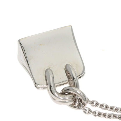 HERMES Birkin Diamond Amulet Necklace K18 White Gold Ladies [Used]