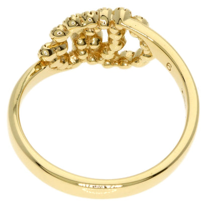 GUCCI GG Running Diamond #6 Ring K18 Yellow Gold Ladies [Used]
