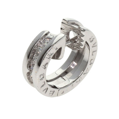 BVLGARI B.zero1 Diamond left one side only earring K18 White Gold Ladies [Used]