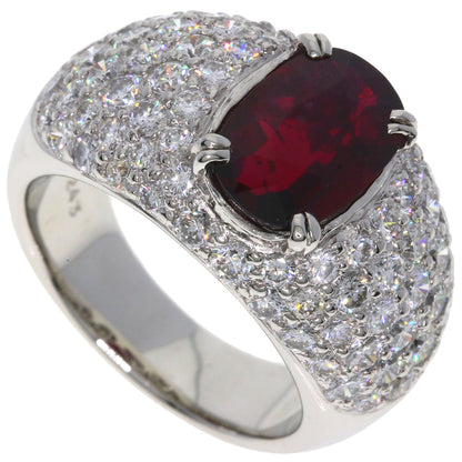 2.54ct Ruby Diamond Ring Platinum PT900 16.6g　Ladies