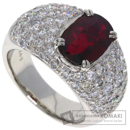 2.54ct Ruby Diamond Ring Platinum PT900 16.6g　Ladies