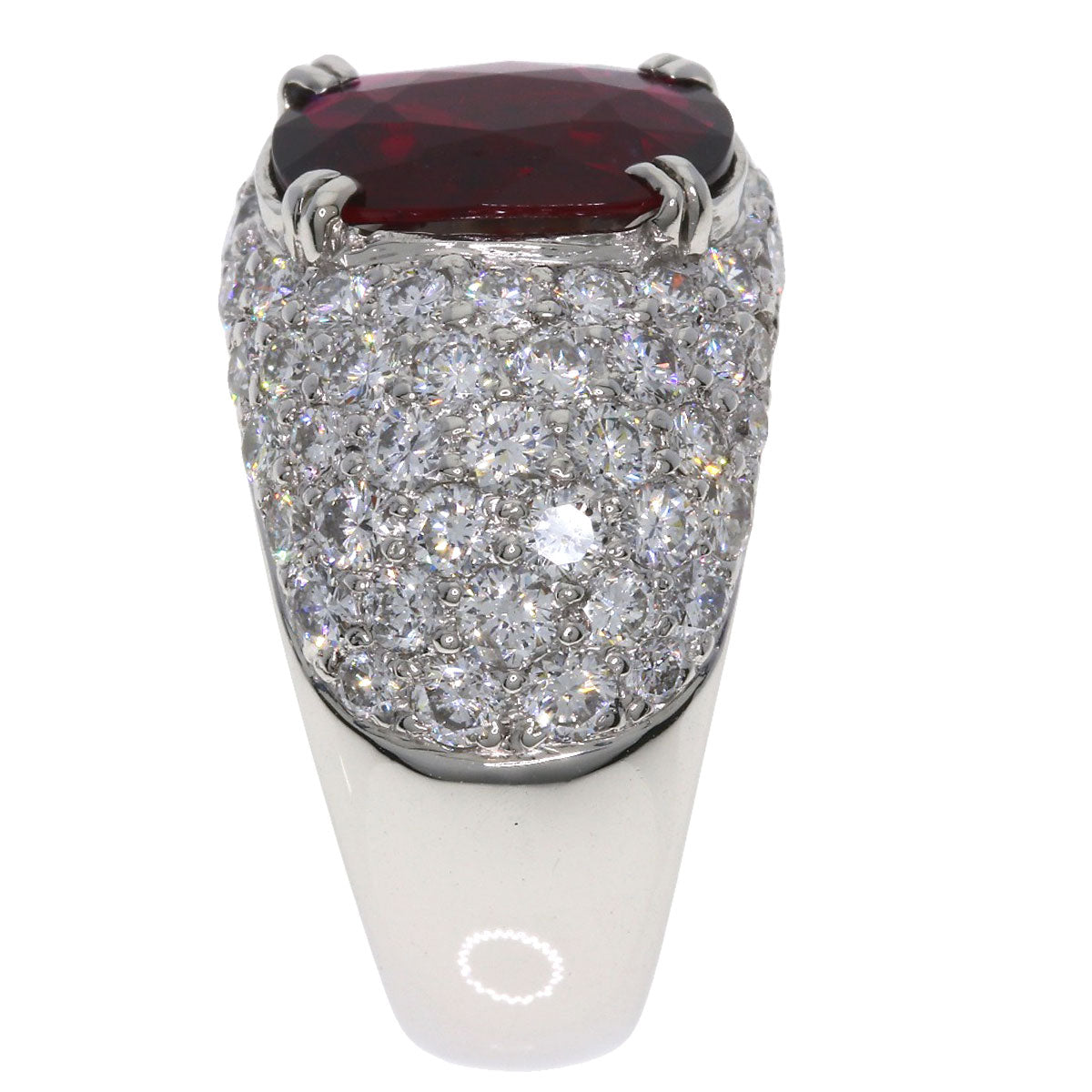 2.54ct Ruby Diamond Ring Platinum PT900 16.6g　Ladies