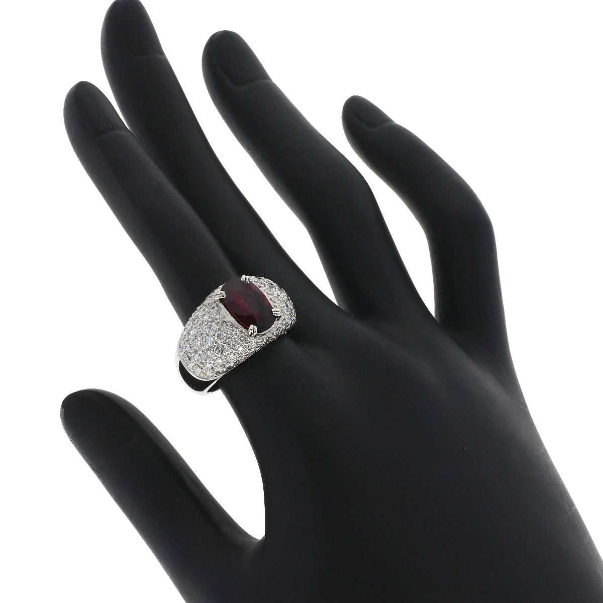 2.54ct Ruby Diamond Ring Platinum PT900 16.6g　Ladies