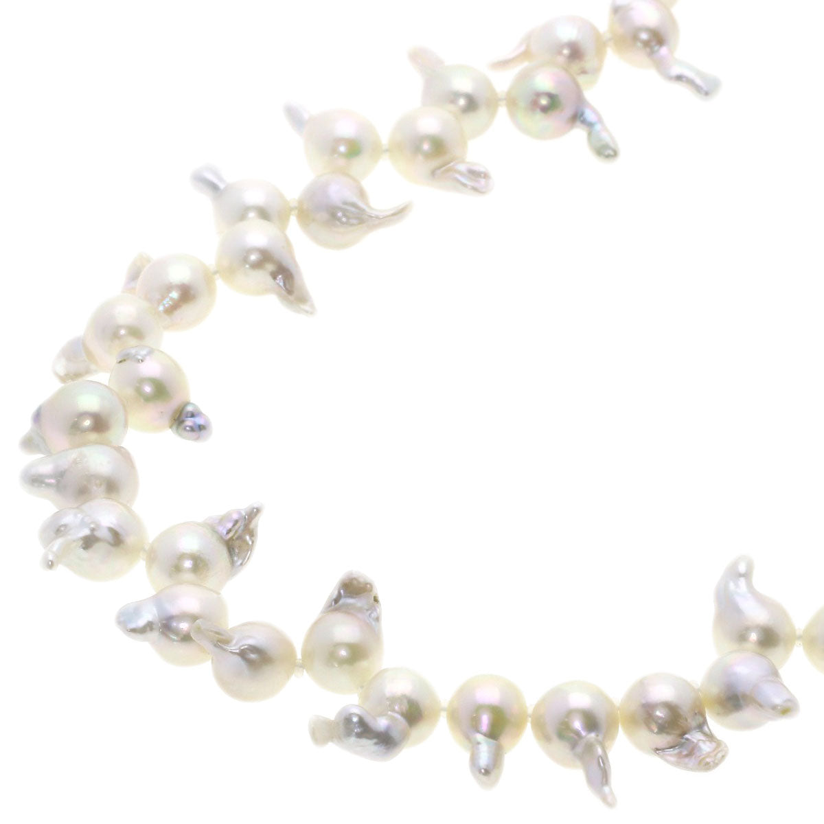 Baroque pearl Pearl Necklace Silver 46.7g　Ladies