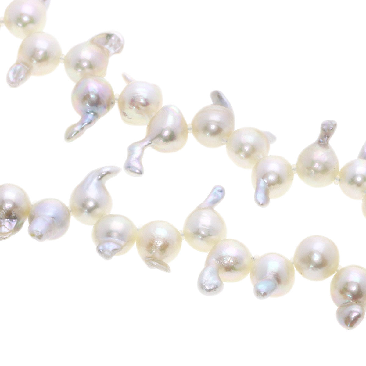 Baroque pearl Pearl Necklace Silver 46.7g　Ladies