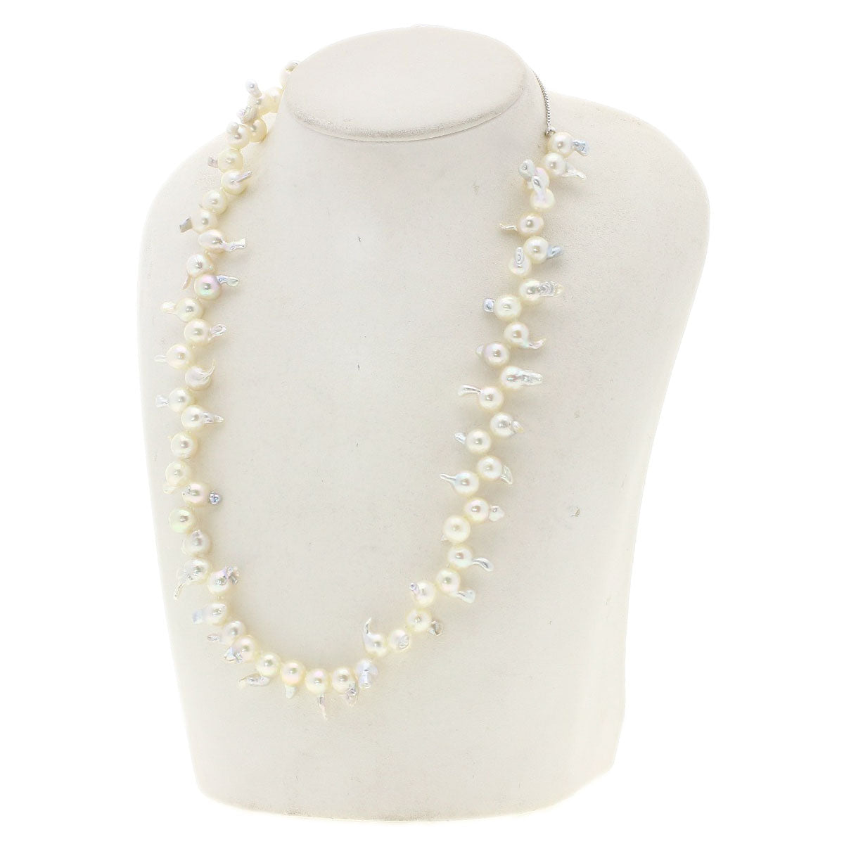 Baroque pearl Pearl Necklace Silver 46.7g　Ladies