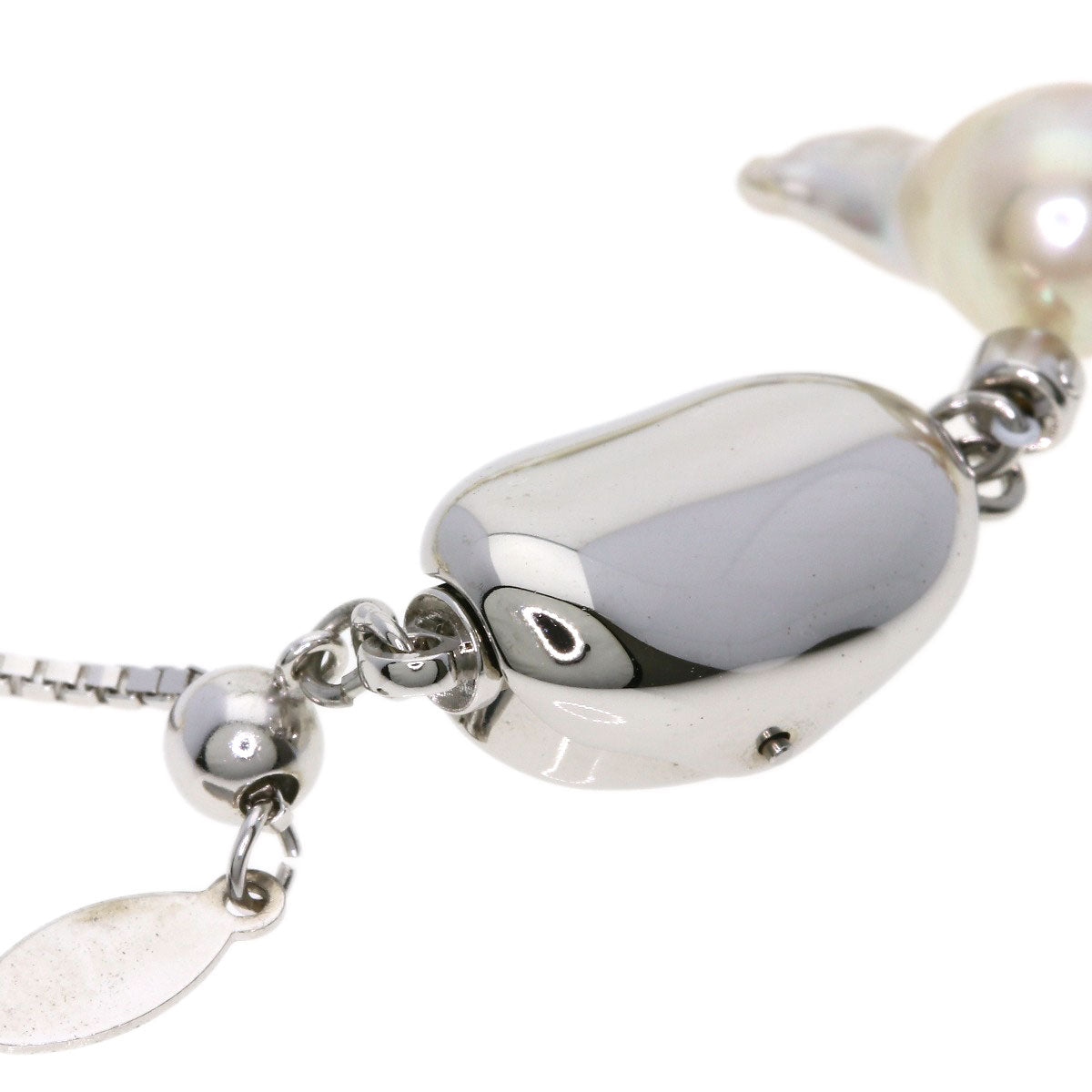 Baroque pearl Pearl Necklace Silver 46.7g　Ladies