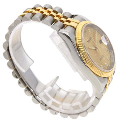 ROLEX DATEJUST 10P Diamond Watches 116233G Stainless Steel/SSxK18YG mens