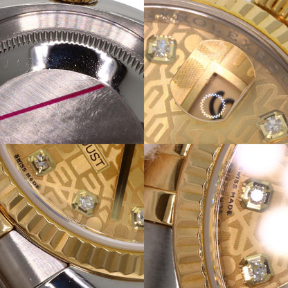 ROLEX DATEJUST 10P Diamond Watches 116233G Stainless Steel/SSxK18YG mens