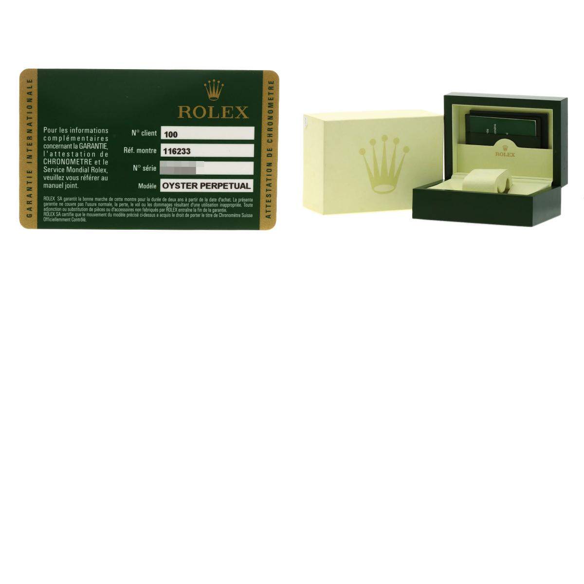 ROLEX DATEJUST 10P Diamond Watches 116233G Stainless Steel/SSxK18YG mens