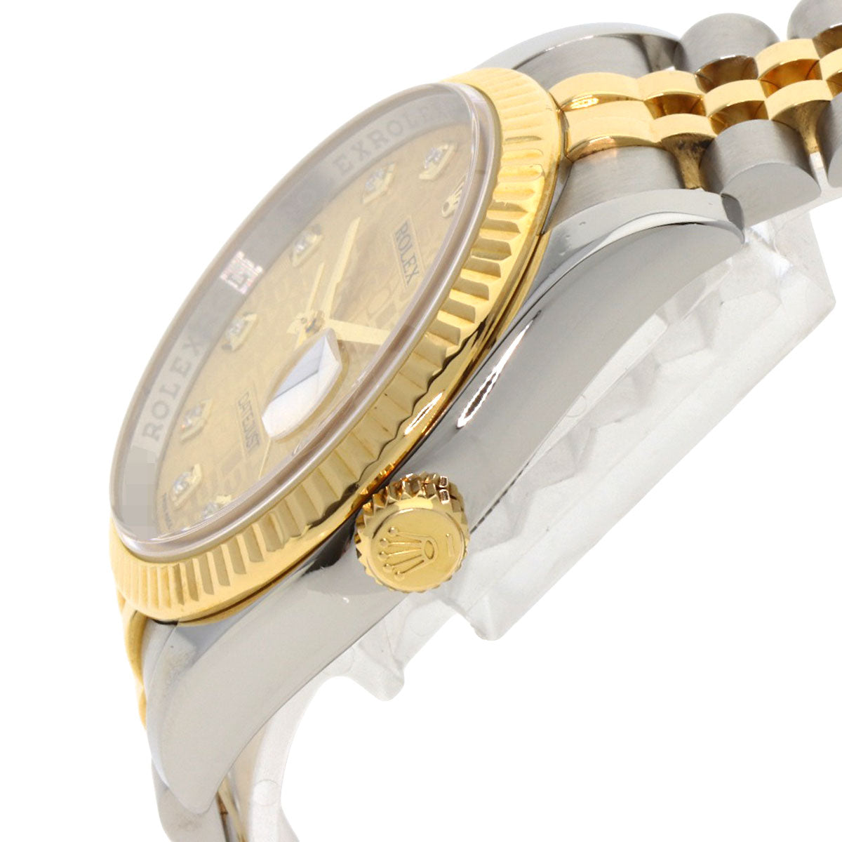 ROLEX DATEJUST 10P Diamond Watches 116233G Stainless Steel/SSxK18YG mens