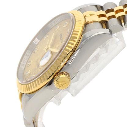 ROLEX DATEJUST 10P Diamond Watches 116233G Stainless Steel/SSxK18YG mens