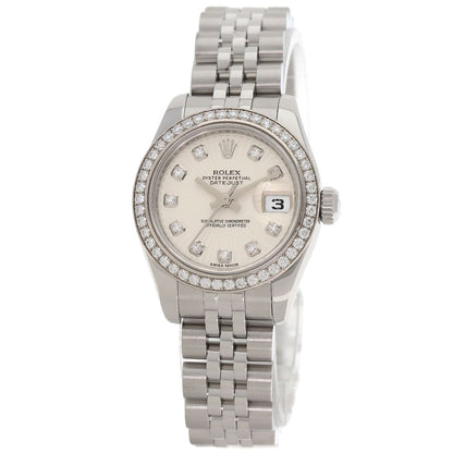 ROLEX Datejust 10P Bezel Diamond Watches 179384G Stainless Steel/Stainless Steel Ladies