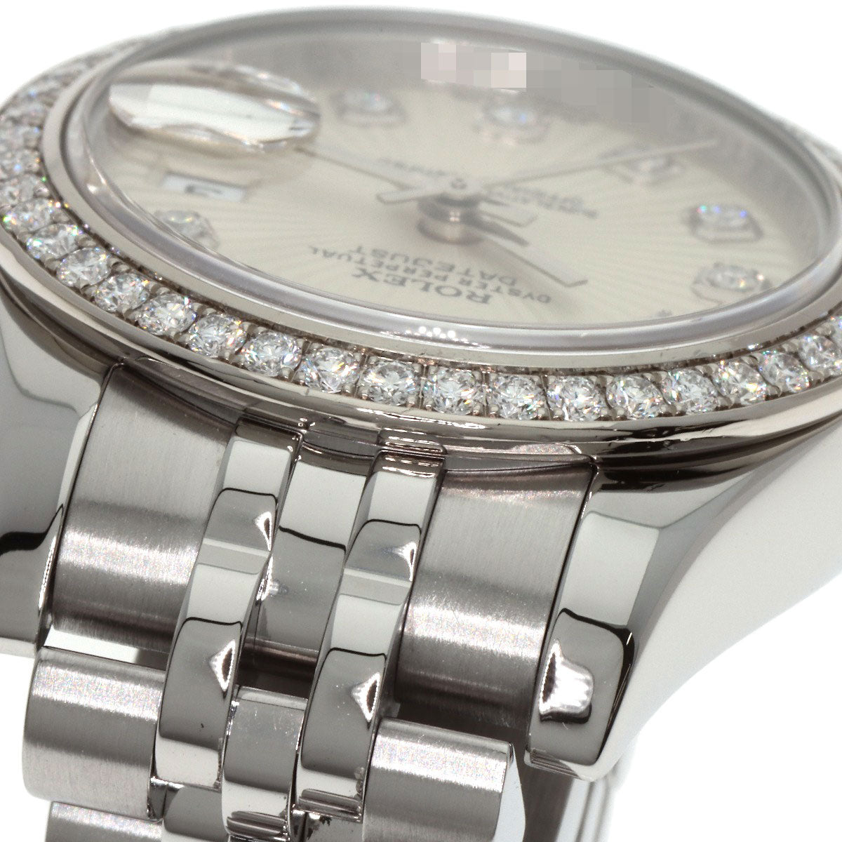 ROLEX Datejust 10P Bezel Diamond Watches 179384G Stainless Steel/Stainless Steel Ladies