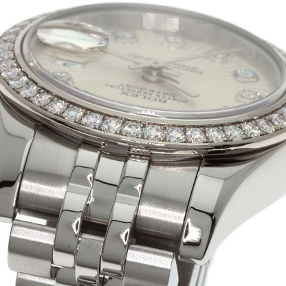 ROLEX Datejust 10P Bezel Diamond Watches 179384G Stainless Steel/Stainless Steel Ladies