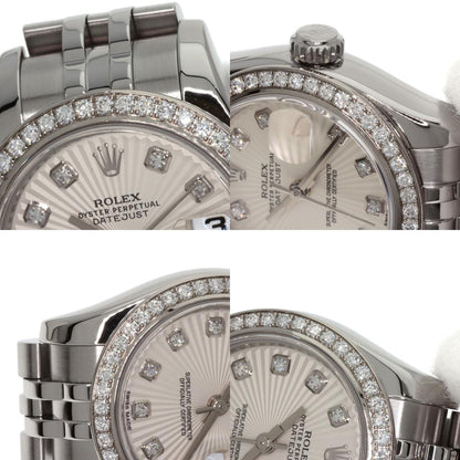 ROLEX Datejust 10P Bezel Diamond Watches 179384G Stainless Steel/Stainless Steel Ladies