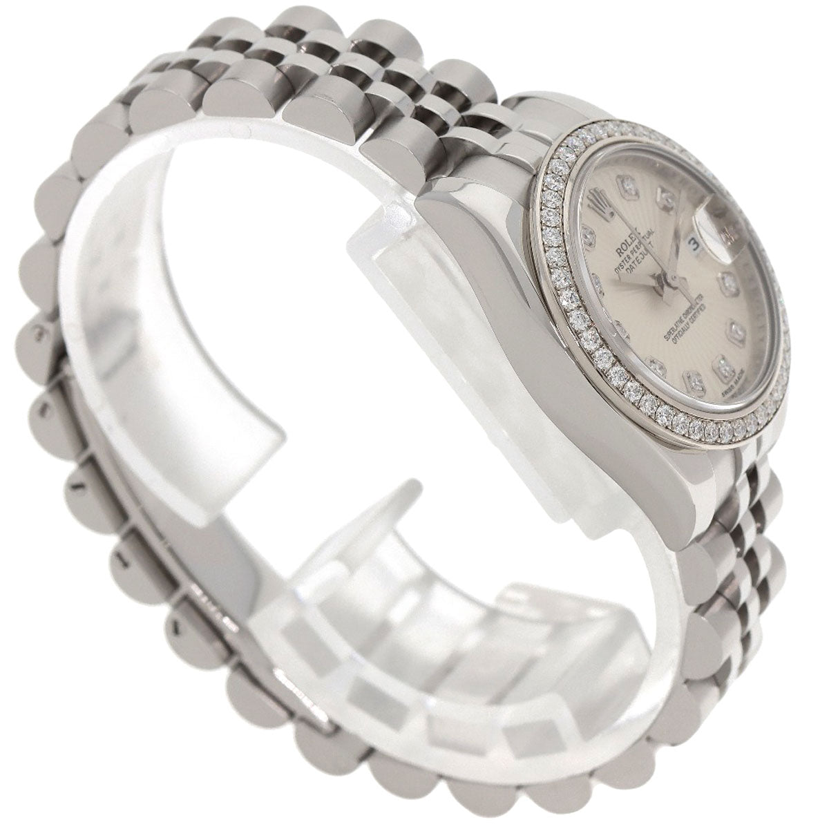 ROLEX Datejust 10P Bezel Diamond Watches 179384G Stainless Steel/Stainless Steel Ladies