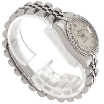 ROLEX Datejust 10P Bezel Diamond Watches 179384G Stainless Steel/Stainless Steel Ladies