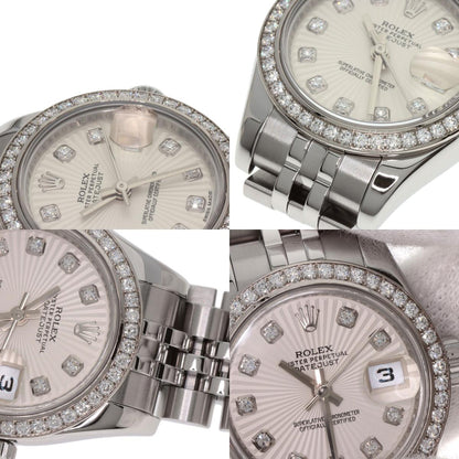 ROLEX Datejust 10P Bezel Diamond Watches 179384G Stainless Steel/Stainless Steel Ladies