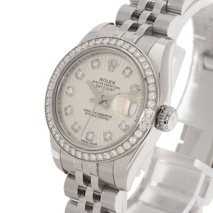 ROLEX Datejust 10P Bezel Diamond Watches 179384G Stainless Steel/Stainless Steel Ladies