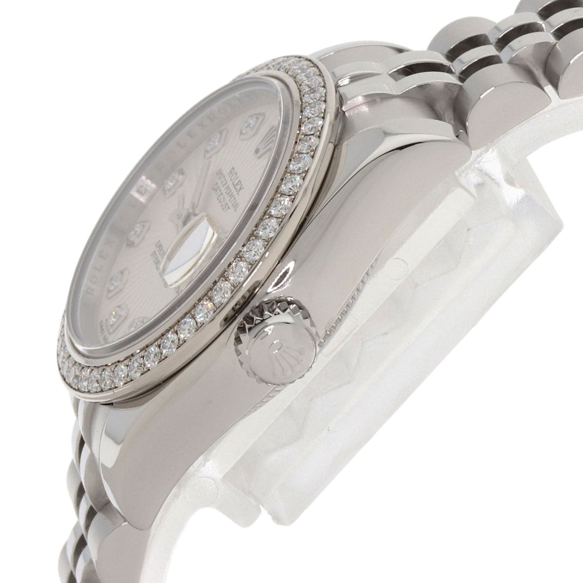 ROLEX Datejust 10P Bezel Diamond Watches 179384G Stainless Steel/Stainless Steel Ladies
