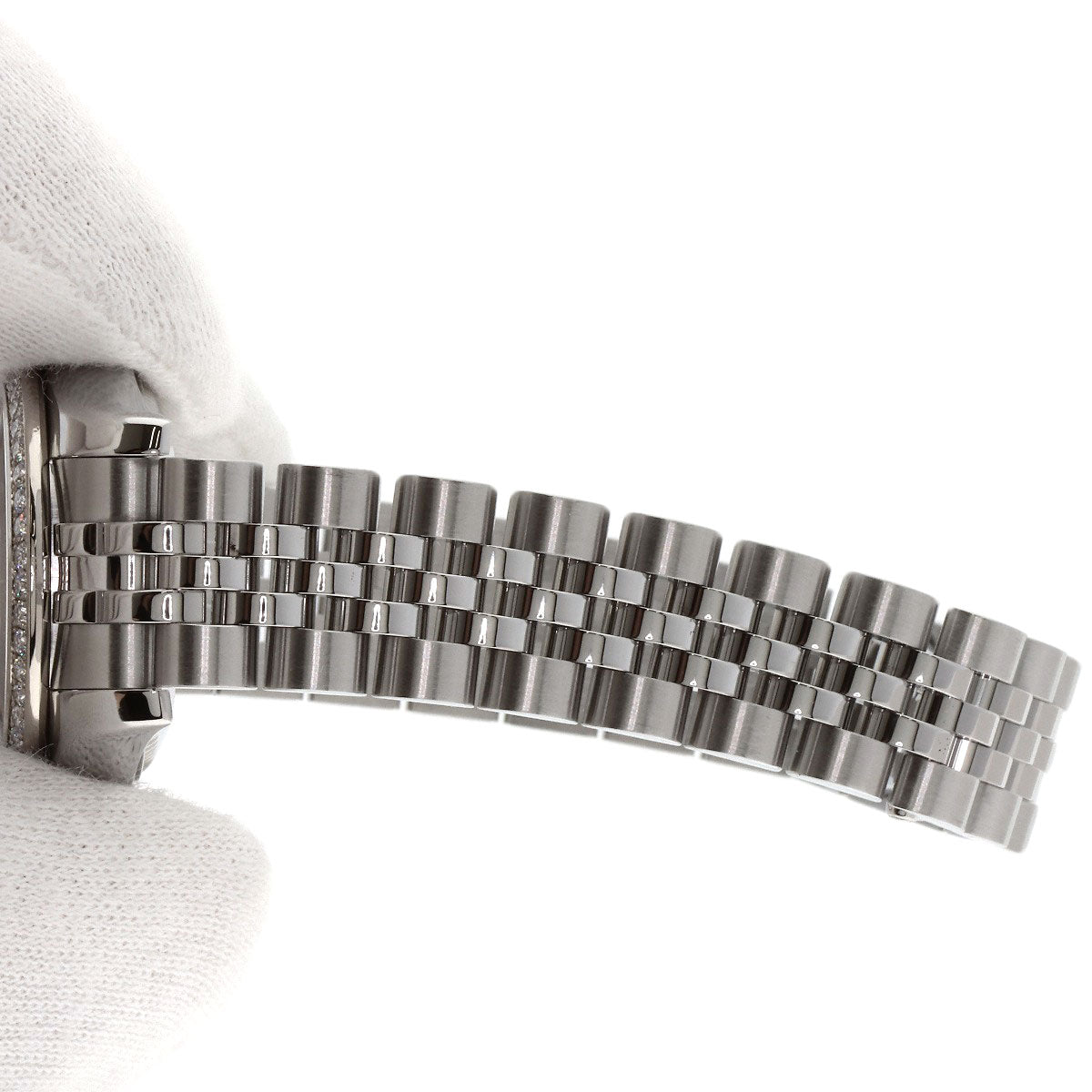 ROLEX Datejust 10P Bezel Diamond Watches 179384G Stainless Steel/Stainless Steel Ladies