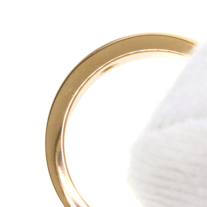 CARTIER love ring half diamond # 51 Ring K18 Pink Gold Ladies [Used]