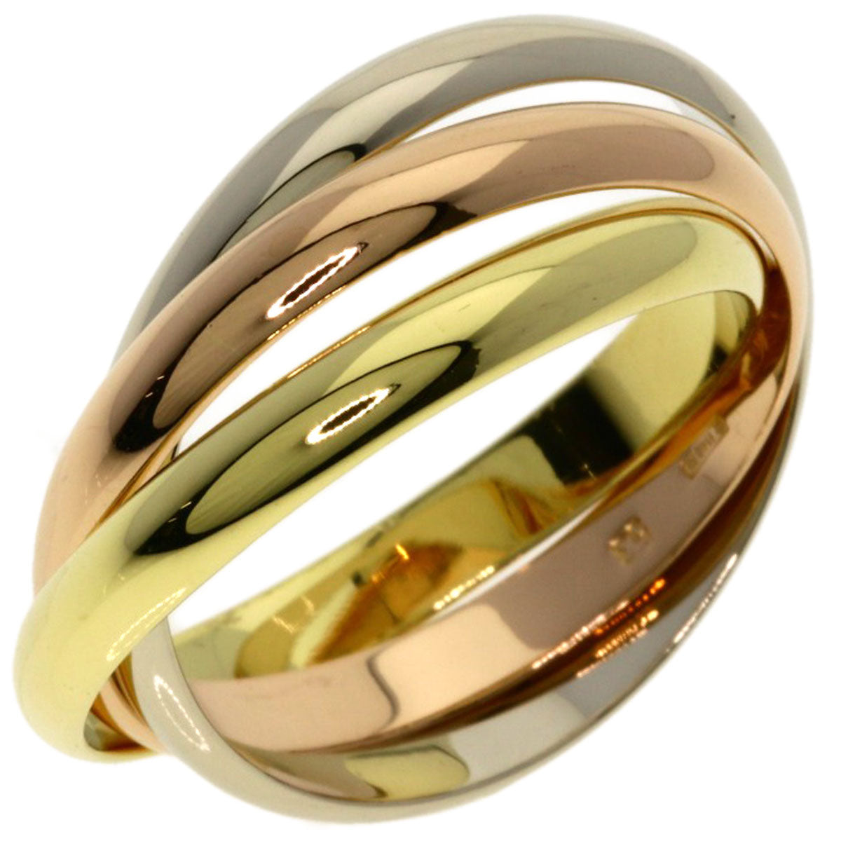 CARTIER Trinity SM #53 Ring K18 Yellow Gold K18 White GoldLadies [Used]