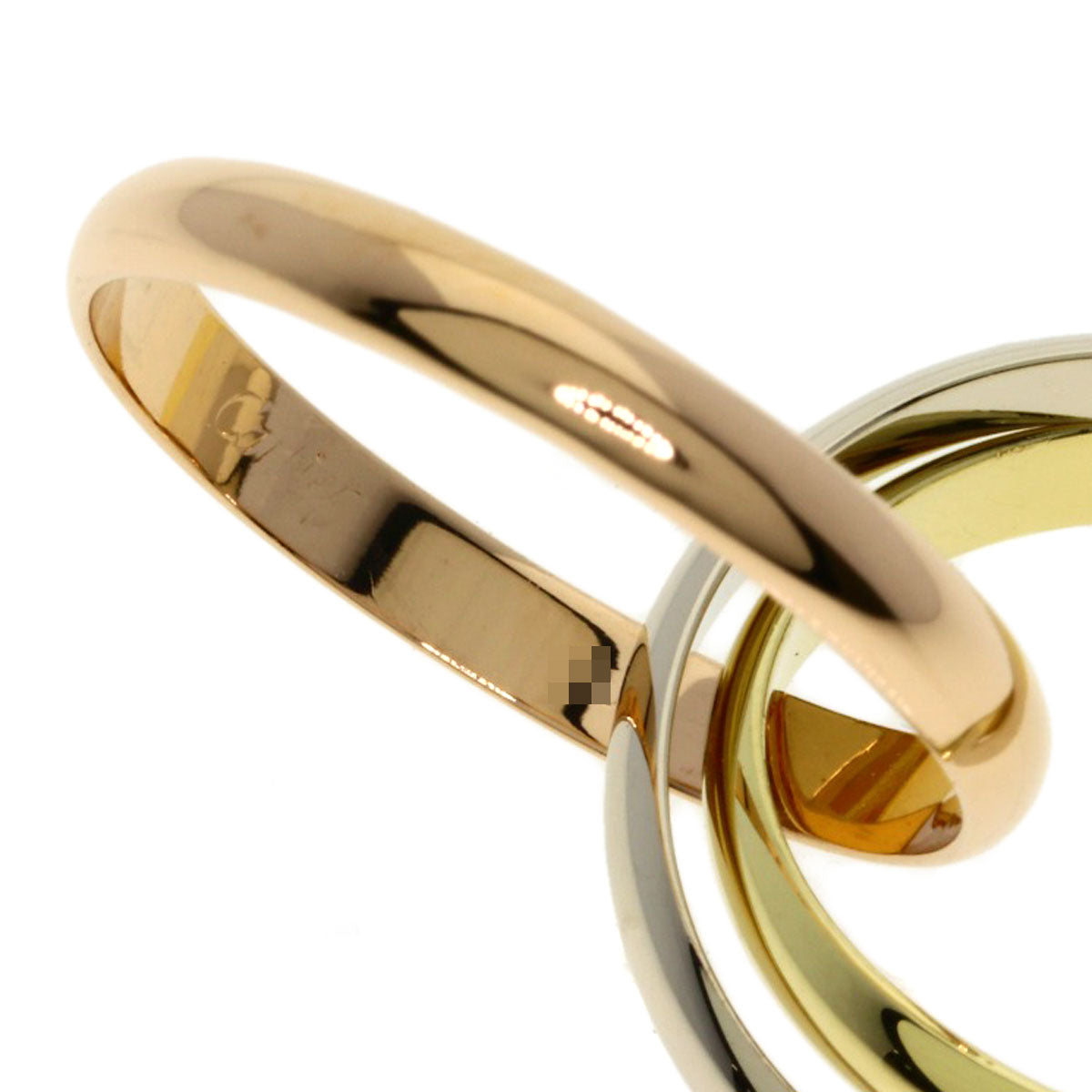 CARTIER Trinity SM #53 Ring K18 Yellow Gold K18 White GoldLadies [Used]