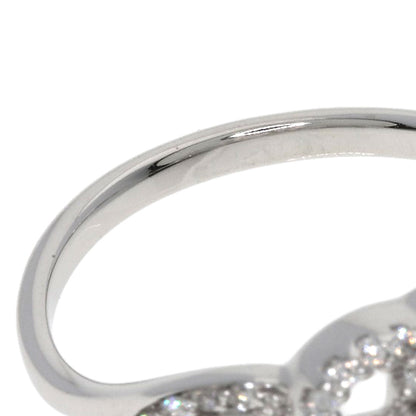 CHANEL Camellia Collection Diamond Ring K18 White Gold Ladies [Used]