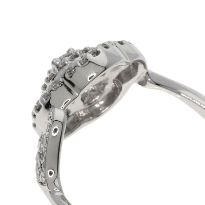 CHANEL Camellia Collection Diamond Ring K18 White Gold Ladies [Used]