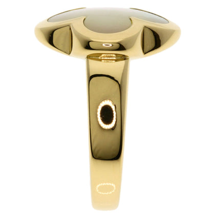 Van Cleef & Arpels Pure Alhambra Shell #48 Ring K18 Yellow Gold Ladies [Used]