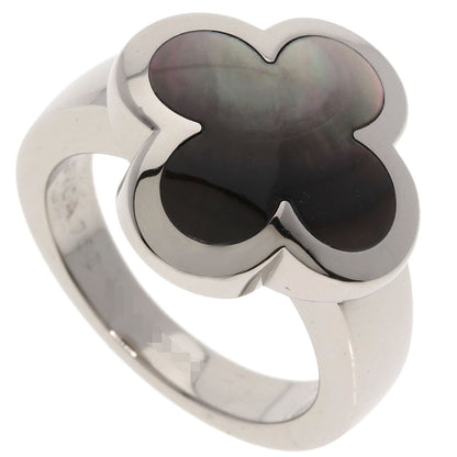 Van Cleef & Arpels Pure Alhambra Shell Ring K18 White Gold Ladies [Used]