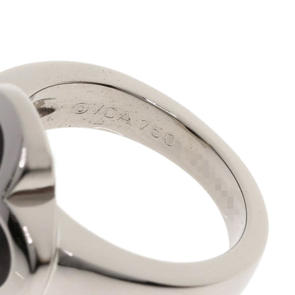 Van Cleef & Arpels Pure Alhambra Shell Ring K18 White Gold Ladies [Used]