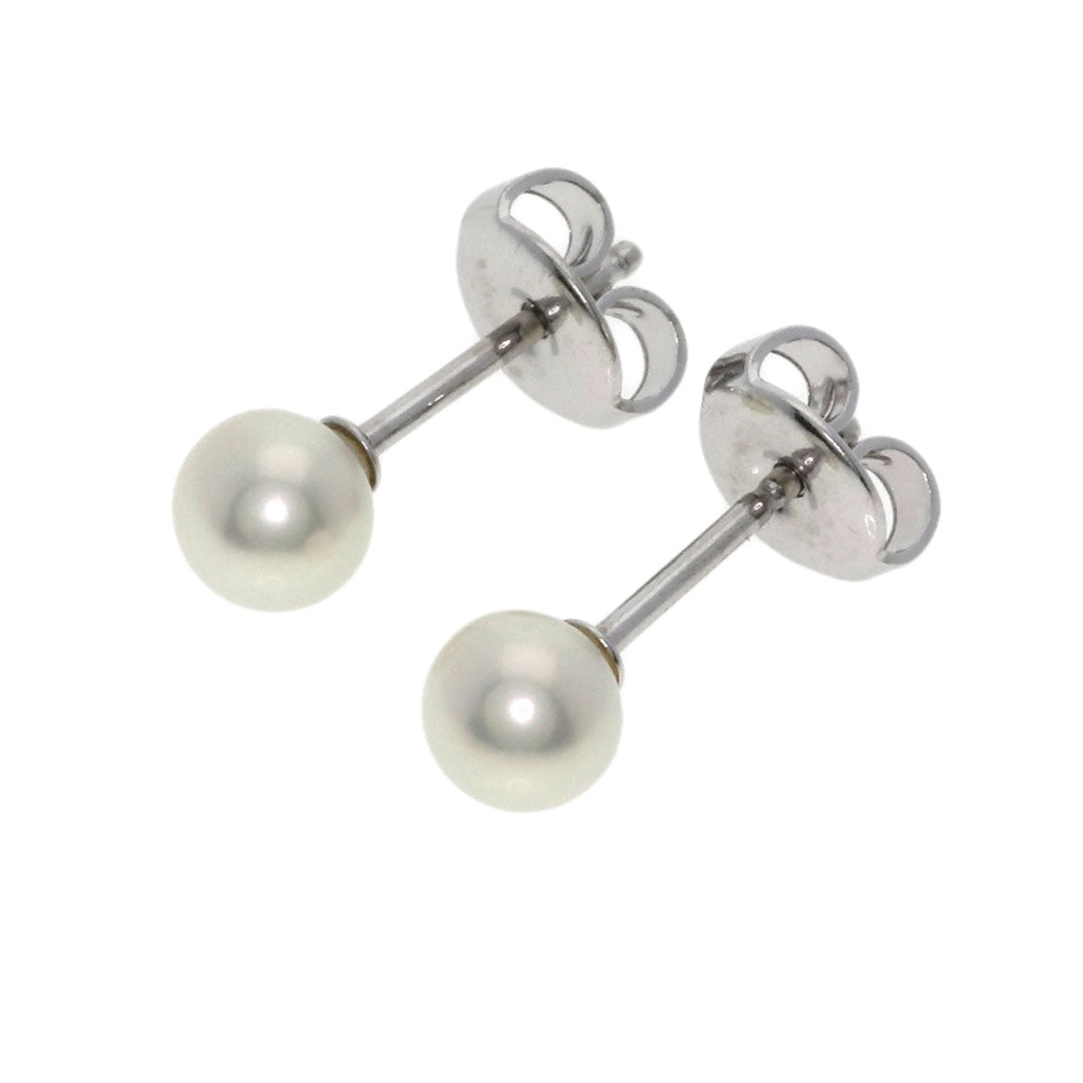 MIKIMOTO Pearl Pearl earring K18 White Gold Ladies [Used]