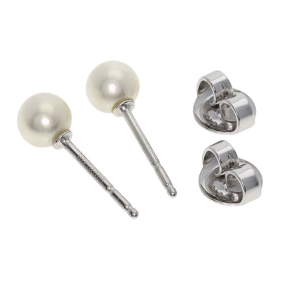 MIKIMOTO Pearl Pearl earring K18 White Gold Ladies [Used]