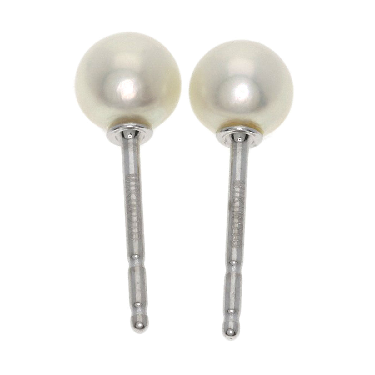 MIKIMOTO Pearl Pearl earring K18 White Gold Ladies [Used]