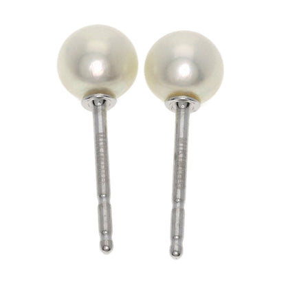MIKIMOTO Pearl Pearl earring K18 White Gold Ladies [Used]