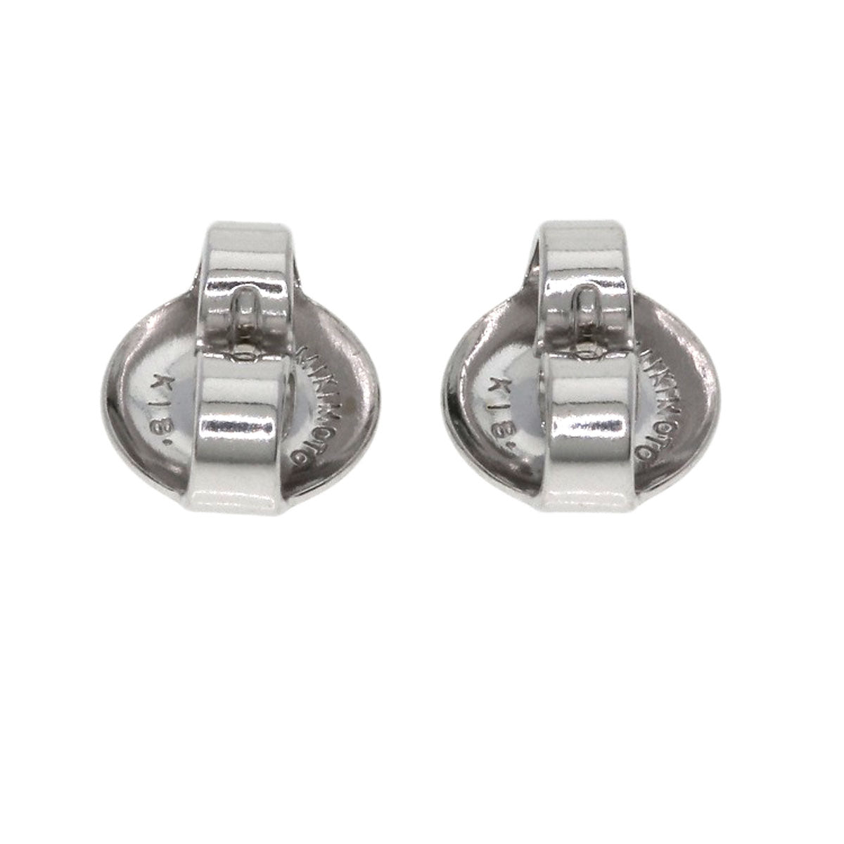 MIKIMOTO Pearl Pearl earring K18 White Gold Ladies [Used]