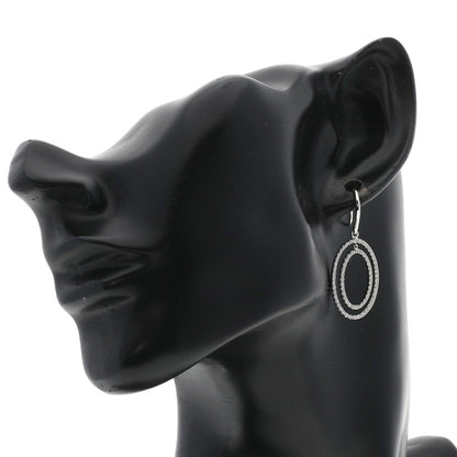 TIFFANY&Co. Metro Double Circle Drop Diamond earring K18 White Gold Ladies [Used]