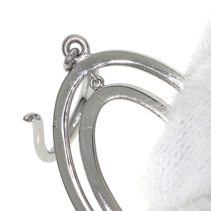 TIFFANY&Co. Metro Double Circle Drop Diamond earring K18 White Gold Ladies [Used]