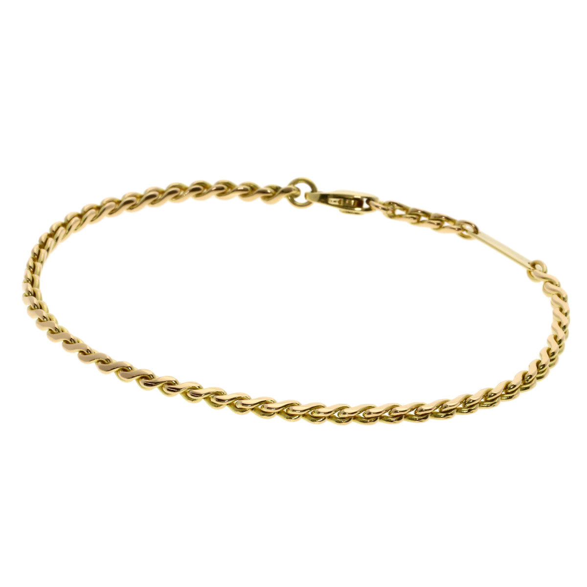CARTIER Chain vintage Bracelet K18 Yellow Gold Ladies [Used]