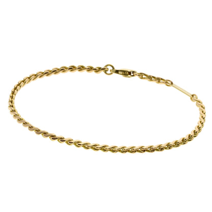 CARTIER Chain vintage Bracelet K18 Yellow Gold Ladies [Used]